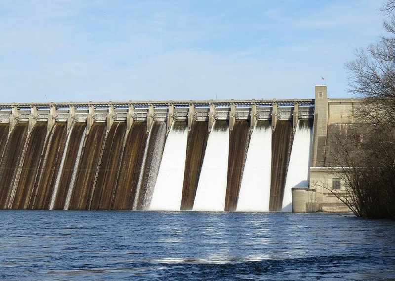 With four floodgates open and generators running at Bulls Shoals dam, the White River was high, fast and wild last week. 
