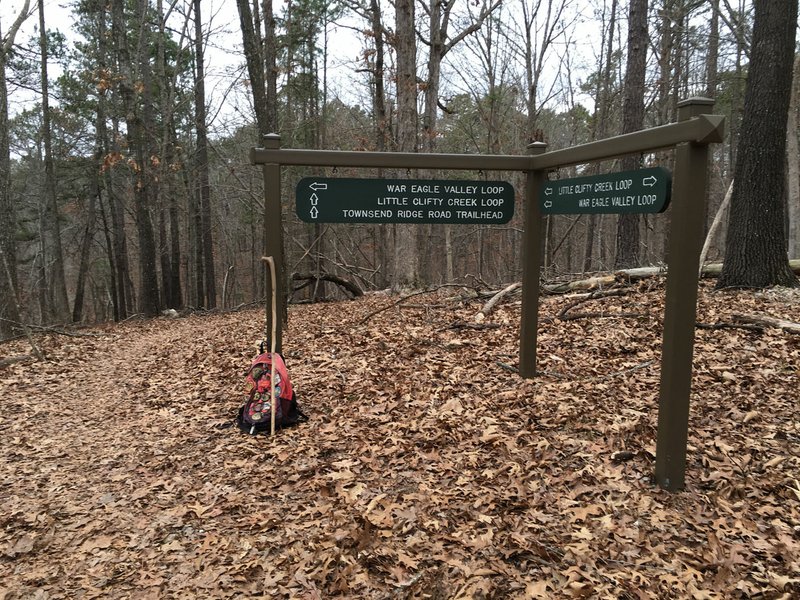 The War Eagle Valley Loop, seen here Jan. 17, is part of the Hidden Diversity Multiuse Trail at Hobbs State Park-Conservation Area. The War Eagle Valley Loop offers a 6-mile hike. The trail is also open for mountain biking and horseback riding.