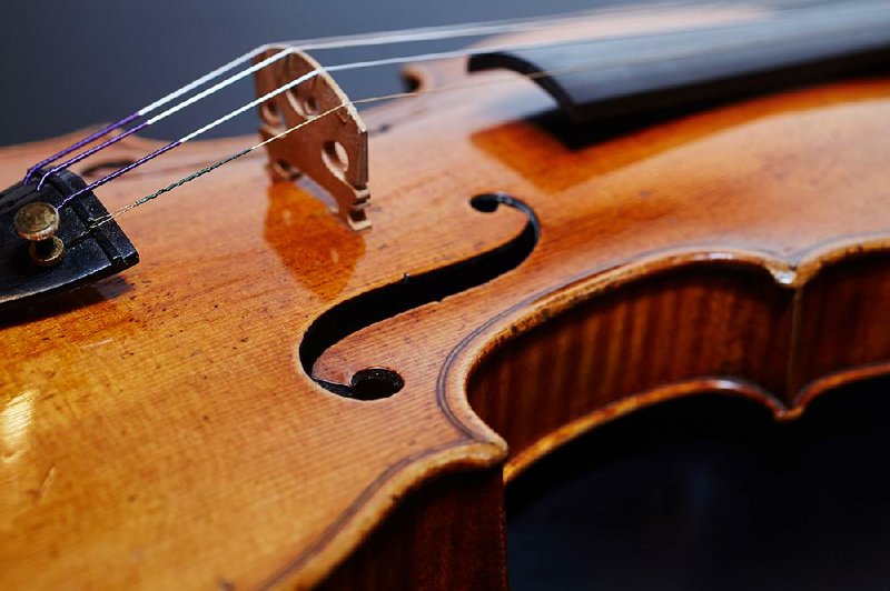 An anonymous donor lent the 1712 “Le Brun” Stradivarius violin to Arkansas Symphony Concertmaster Kiril Laskarov, who will play Felix Mendelssohn’s Violin Concerto on it this weekend. 