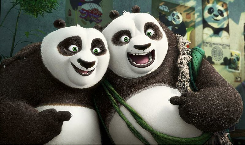 Po (voice of Jack Black) is reunited with his biological father, the larger-than-life Li (Bryan Cranston), in DreamWorks Animation’s Kung Fu Panda 3, which continues the story of the unlikely ursine Dragon Warrior.