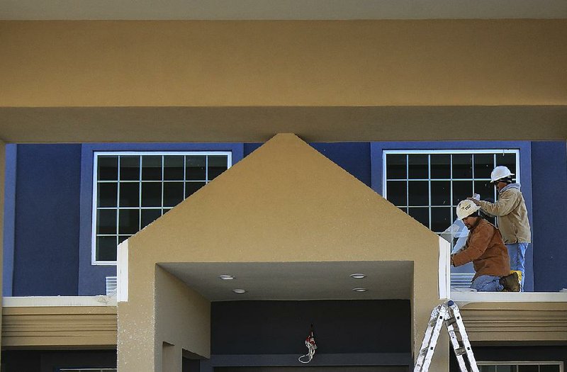 Workers are nearly done with renovation and rebranding of a Baymont Inn & Suites at 110 E. Pershing Blvd. in North Little Rock. Several hotel properties have changed hands in a rising area for commercial real estate near North Little Rock High School. 