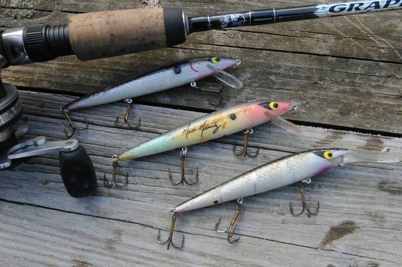 Jerk baits are a productive wintertime lure for black bass at Beaver Lake.