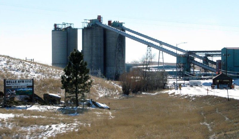 The Belle Ayr Mine near Gillette, a northeastern Wyoming coal town where the owner has filed for Chapter 11 bankruptcy and worries about the local economy run high.  