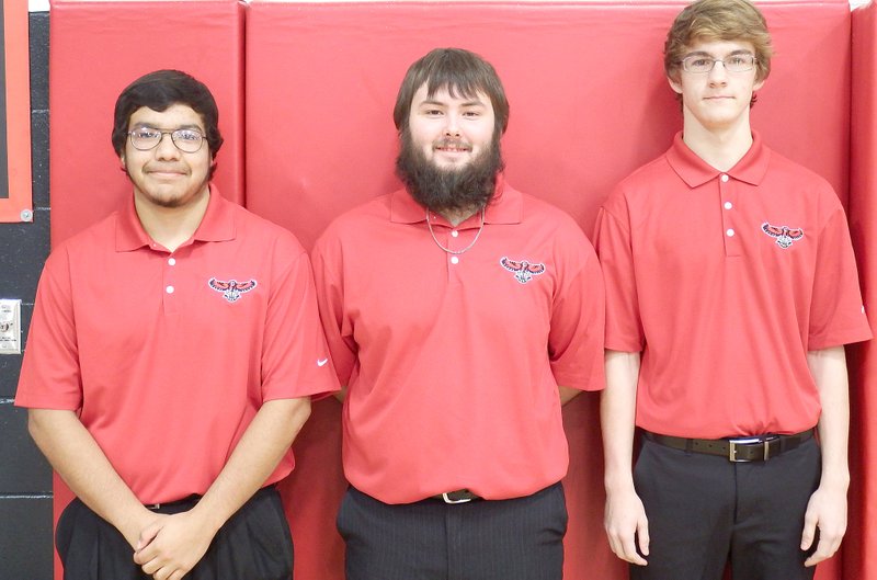Managers for the varsity Blackhawks are: Sylvester Torres, Tyler Cody, Keith Couchman and Jaylee Kelley (not pictured).