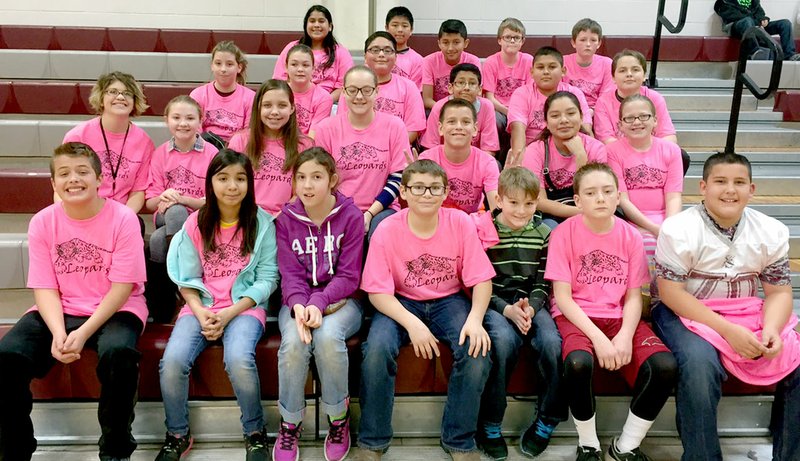 Photo submitted Karen Comiskey&#8217;s class won the Sportsmanship award for the sixth-grade intramural volleyball tournament at Siloam Springs Intermediate School.