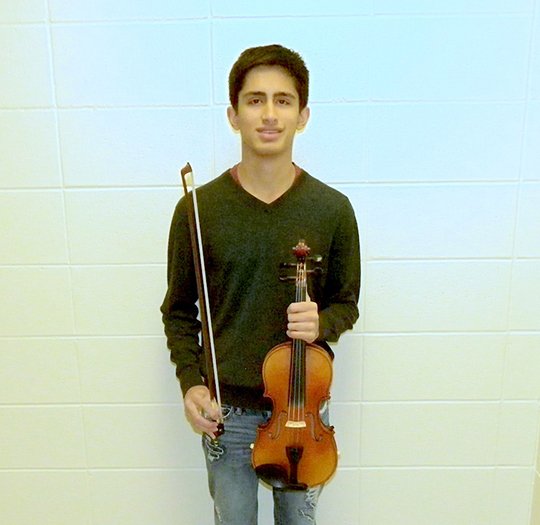 Submitted photo Hot Springs student Kavi Modi was recently selected to the All-Region orchestra.