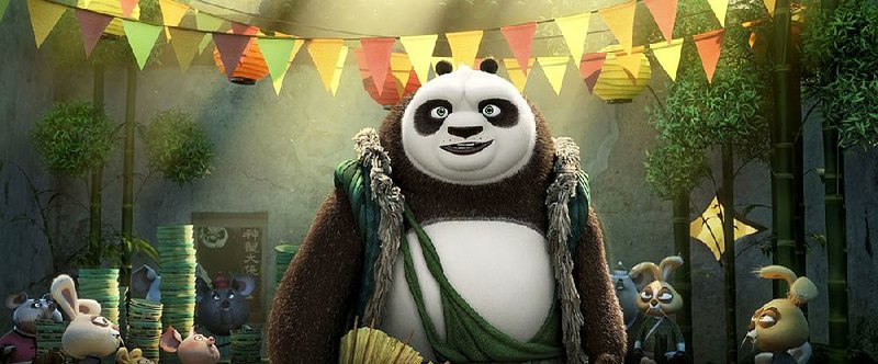 Party loving panda Li (voice of Bryan Cranston) comes to Mr.Ping’s noodle shop looking for his long-lost son in Kung Fu Panda 3. It came in fi rst at last weekend’s box office and made about $41 million.