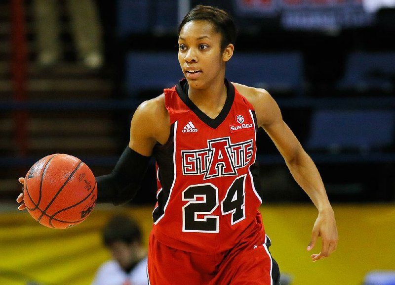 Arkansas State senior guard Aundrea Gamble is averaging 17.9 points per game entering today’s game against Troy at the Convocation Center in Jonesboro.