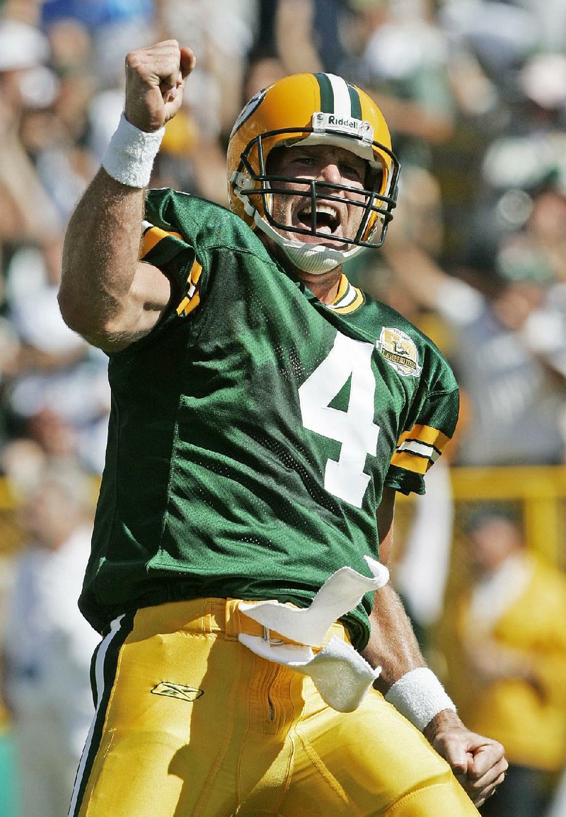 Quarterback Bret Favre won three consecutive NFL MVP awards and led the Packers to a victory in the 1997 Super Bowl. 