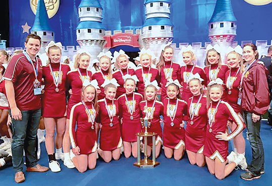 LHJH cheerleaders earn 2nd at nationals