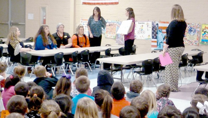 Photo submitted Kindergarten teachers Kristi Sanders, Misty Harris, Mary Jo Norberg, Christina Hartman, Teresa Spencer, Autumn Phillips, and Tabby Crane.