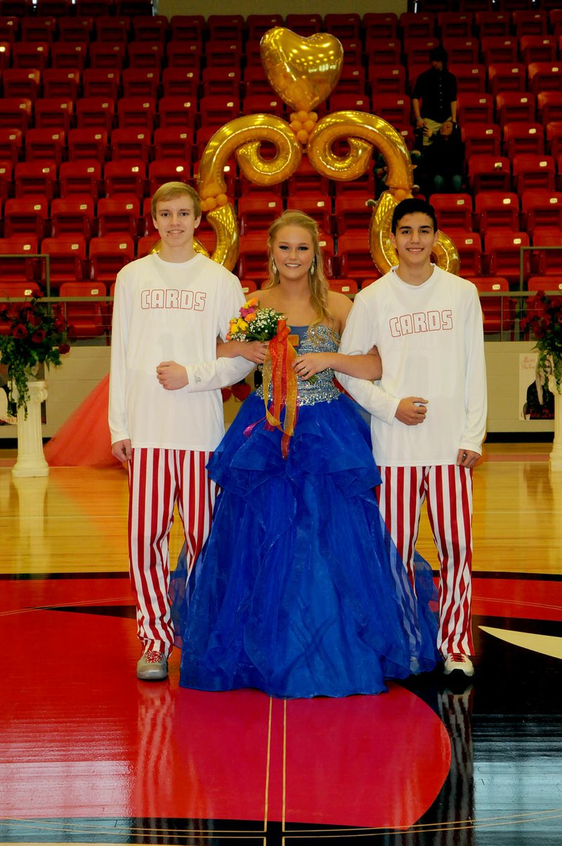 Freshman maid Mary Stewart Beard was escorted by David Askegaard and Taylor Carbonel.