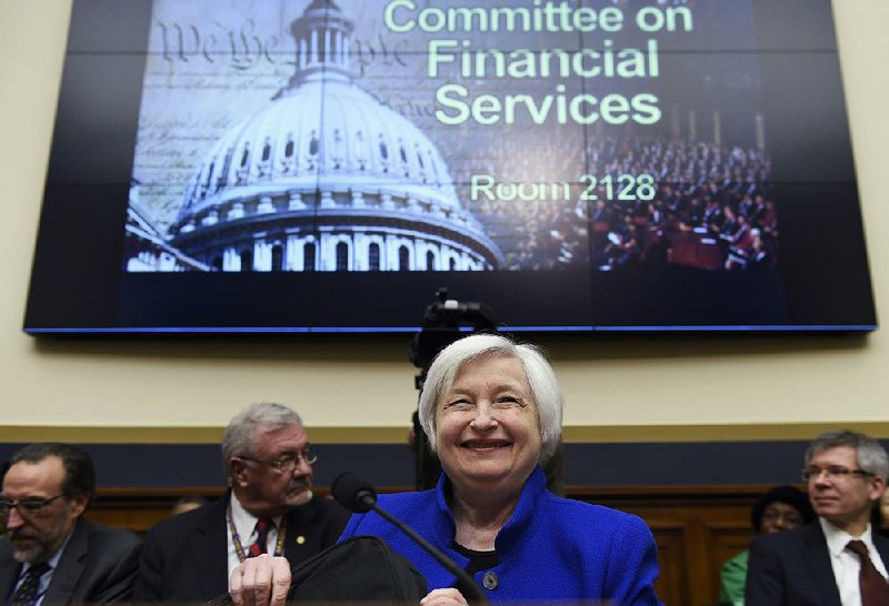 Federal Reserve Chairman Janet Yellen told lawmakers Wednesday that the Fed would adjust the pace of its interest rate increases to match the health of the economy. 