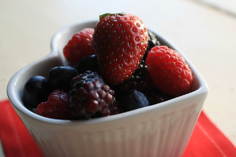 Berries can serve as a sweet, simple Valentine’s Day dessert.
