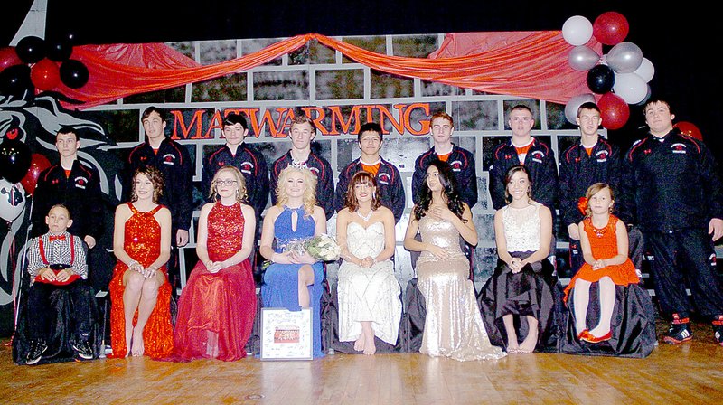 Photo by Rick Peck Brittney Stone was crowned queen of the 2016 McDonald County High School matwarming court during ceremonies held Feb.4 at MCHS.