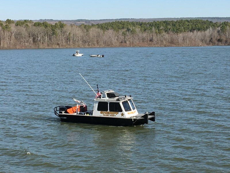 Authorities search Lake Maumelle Thursday for a boater who went missing Wednesday.