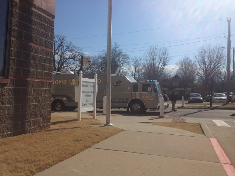 The Bentonville Bomb Squad responded Thursday afternoon to downtown Bentonville.