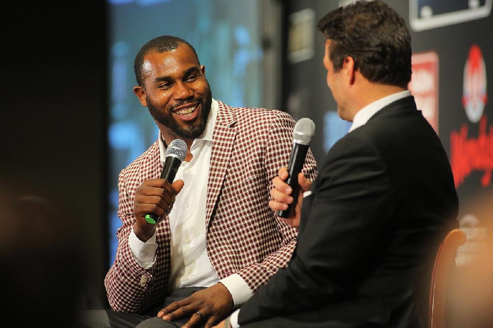 Darren McFadden (center) and Joseph Randle (right)