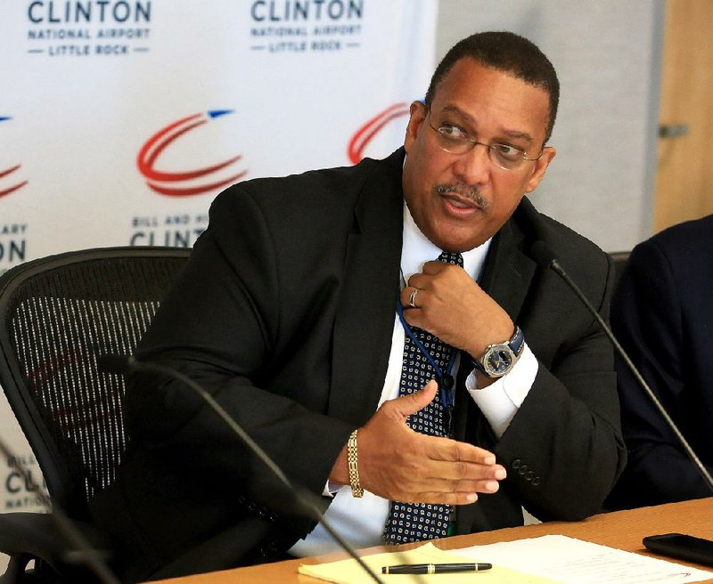  Ron Mathieu, executive director at Bill and Hillary Clinton National Airport/ Adams Field, is shown in this file photo.