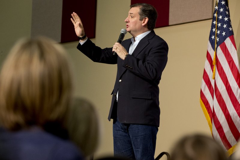 Republican presidential candidate Sen. Ted Cruz, R-Texas, speaks at a rally Monday at the Southeastern Institute of Manufacturing & Technology in Florence, S.C.