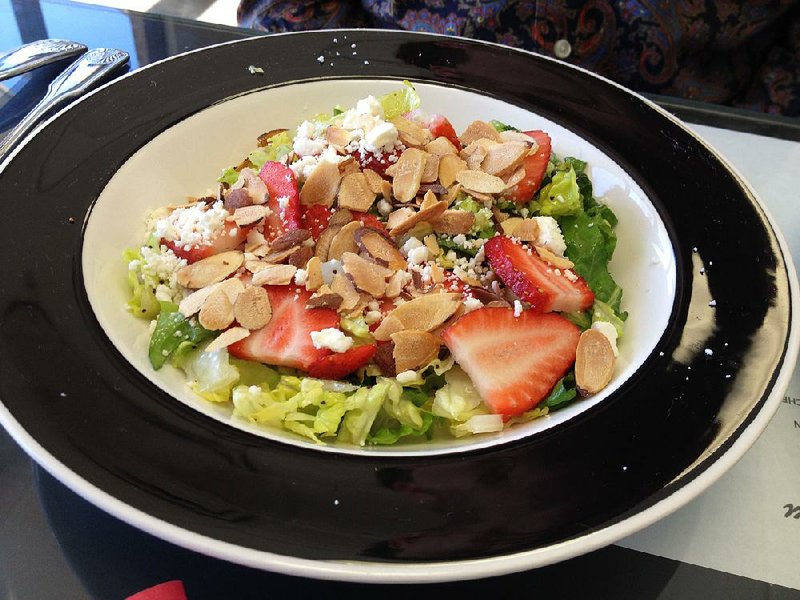The Strawberry Poppyseed Salad makes a tasty, colorful side dish at Flavours.