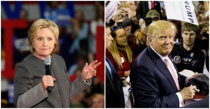 Hillary Clinton and Donald Trump. Photos by The Associated Press.