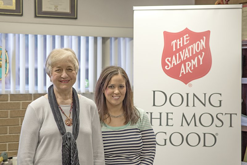 Emergency Disaster Services Coordinator Carolyn Ivester, left, and Community Relations Director Michelle Scroggins said they hope volunteers will come to The Salvation Army volunteer training event March 16 in Searcy. The Salvation Army Central Arkansas Command is working on getting local volunteers in its service area, which includes White County.