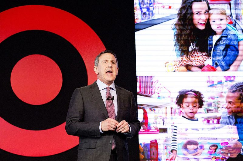 Target Chairman and CEO Brian Cornell speaks to a group of investors last week in New York. 