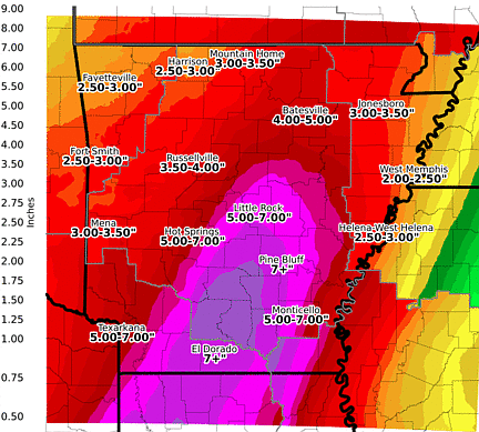 Flash flood watch issued for 30 Arkansas counties | The Arkansas ...