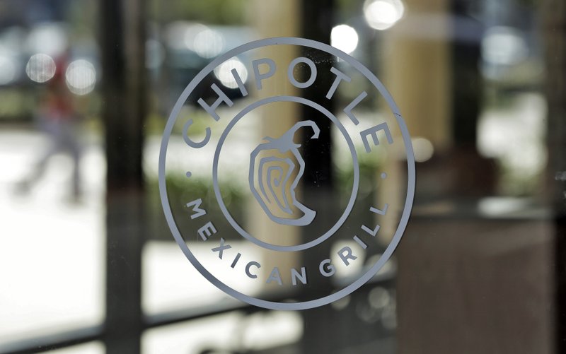 This Monday, Feb. 8, 2016, photo shows a sign on the window at a Chipotle Mexican Grill in Brandon, Fla. Chipotle said Wednesday, March 9, 2016, one of its stores in Massachusetts is closed after four employees said they were feeling ill. The closure comes as Chipotle fights to win back customers following a series of food scares that sickened customers around the country. Chipotle Mexican Grill Inc. has said it's instituting a number of food safety procedures to ensure such incidents don't happen again. That includes reminding workers they should stay home if they're not feeling well. (AP Photo/Chris O'Meara)