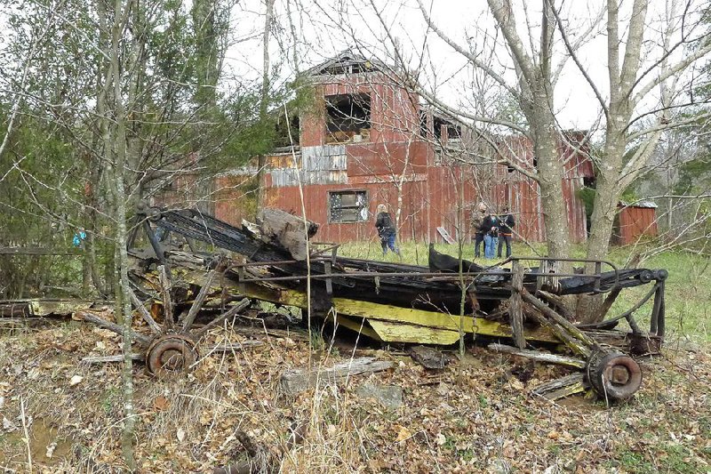 The remains of a carriage can be seen on the property of the Dogpatch USA theme park in Newton County in this 2016 file photo. 

