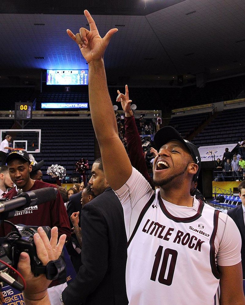 UALR’s Maurius Hill and the Trojans received a No. 12 seed in the NCAA Tournament and will take on No. 5 seed Purdue on Thursday in Denver.