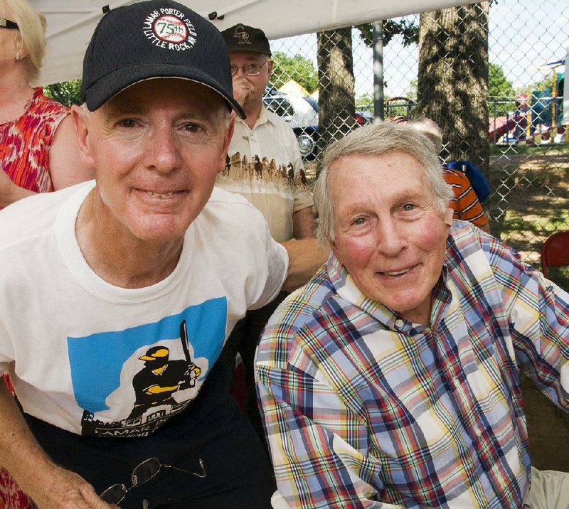  Brooks Robinson, right, is shown in this file photo with  Jay Rogers.
 
