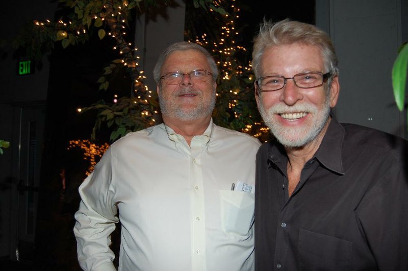 Arkansas Repertory Theatre founding artistic director Cliff Baker (right) is shown in this file photo.