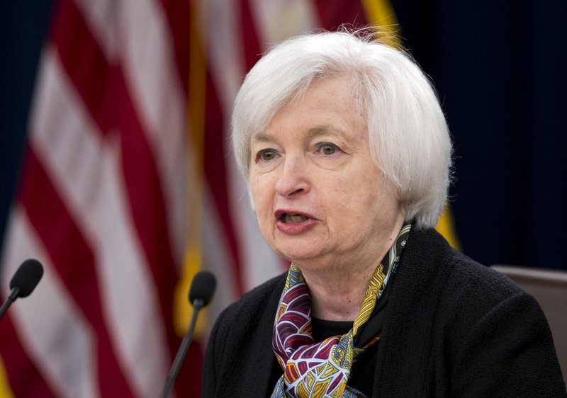 Federal Reserve Chair Janet Yellen speaks during a news conference after the Federal Open Market Committee meeting in Washington, Wednesday, March 16, 2016. 