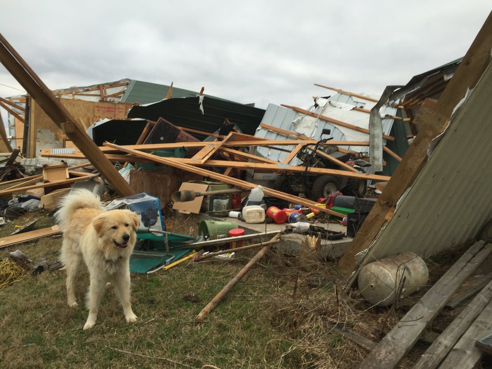 PHOTOS 2 seriously hurt, homes damaged in storms in Northwest Arkansas