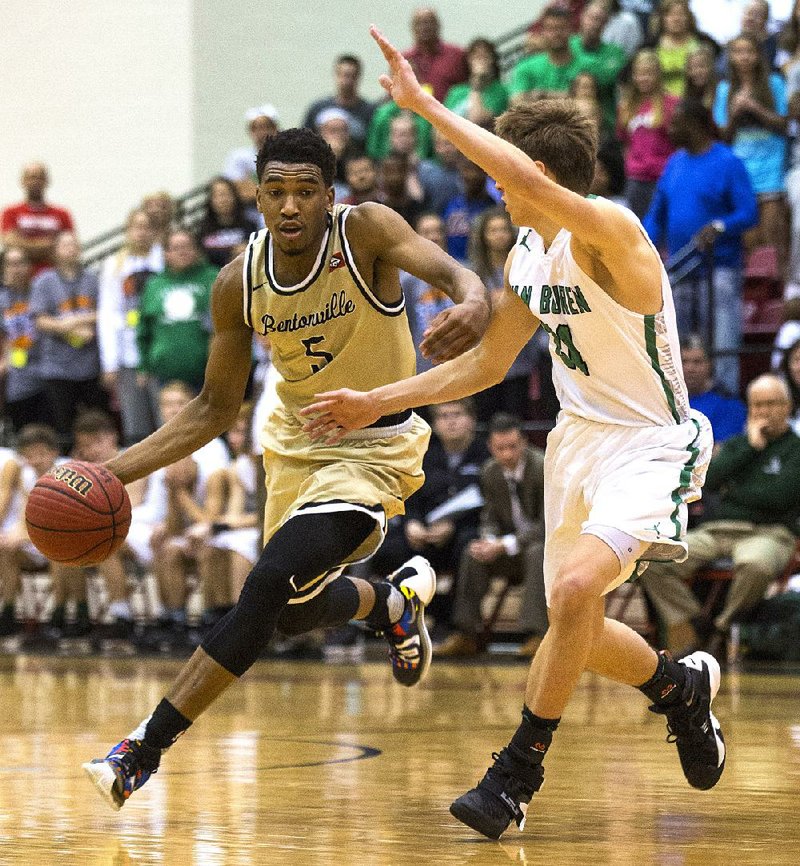 Bentonville’s Malik Monk, who signed with Kentucky in the fall, averaged 28.6 points and 7.5 rebounds per game this season for the Tigers, who advanced to the Class 7A title game the past two years. 