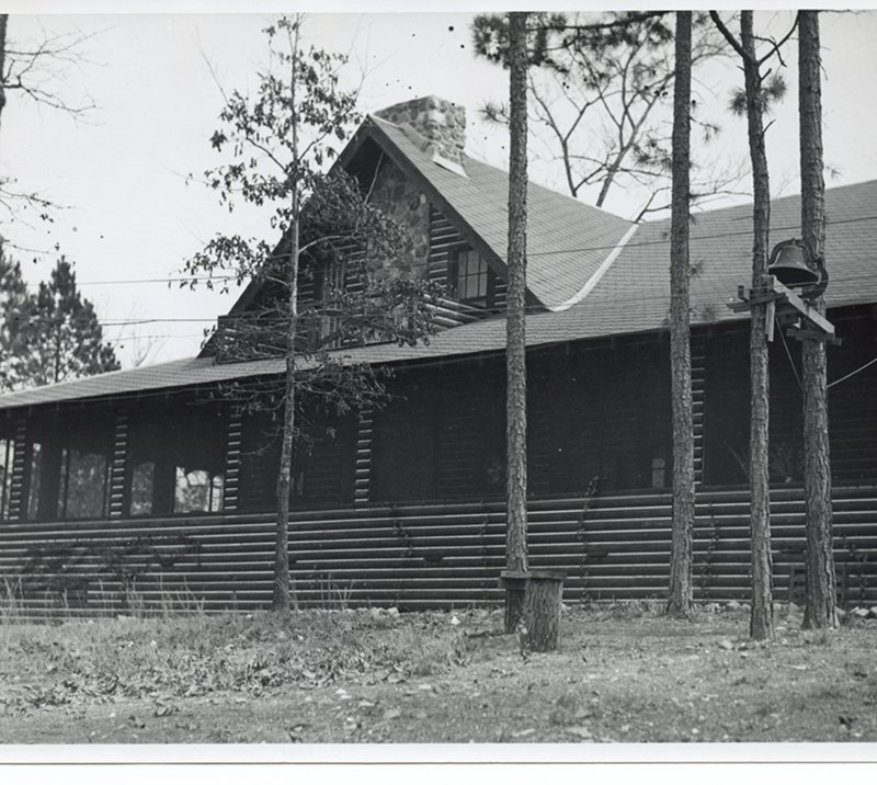 Submitted photo MAJESTIC MEMORY: The Majestic Lodge, formerly the Lockport Lodge, was purchased by the Majestic Hotel in 1936 to give hotel guests "an opportunity to enjoy fishing and water sports." Destroyed by fire on May 23, 2010, the lodge was located on what is now called Majestic Lodge Road just past the entrance to Hill Wheatley Park. Photo courtesy of the Garland County Historical Society.