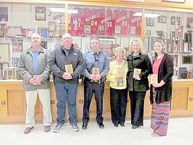 Photo submitted Sponsors of the Seatbelts Are For Everyone program are, from left: Tom Bower, New Mac Electric; Greg Sweeten, McDonald County Emergency Management Supervisor; Grant Hendrix, Missouri State Highway Patrol; Vicki Babbitt, McDonald County Telephone Company; Jill Buske, First Community Bank of Goodman; and Kalee Sweeten, Vice President McDonald County SAFE Team. Not pictured: Bill Lant, Missouri State House of Representatives.