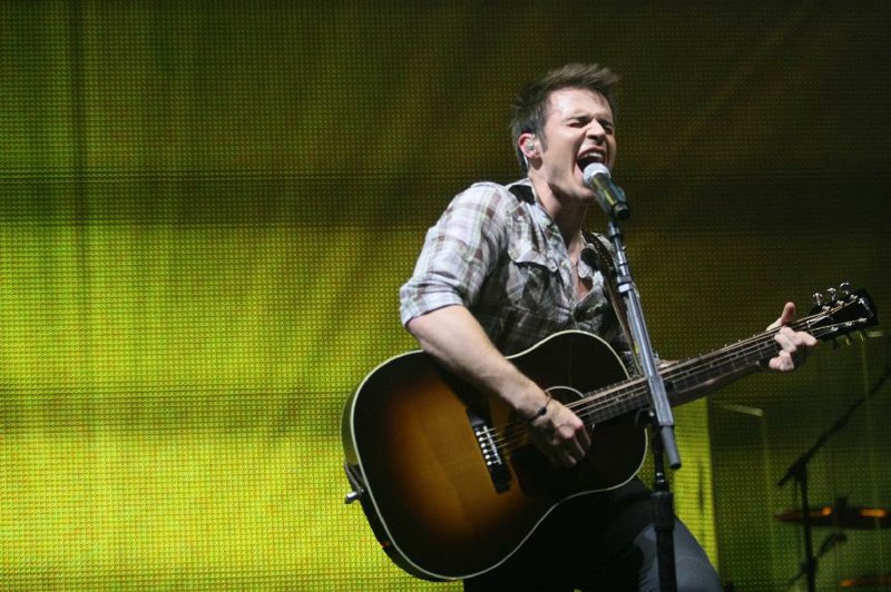 Season 8 winner Kris Allen belts out a tune during the American Idols Live! tour that played North Little Rock’s Verizon Arena in July 2009. The tour hit 50 cities across the country. Allen is on tour promoting his fifth album, Letting You In.