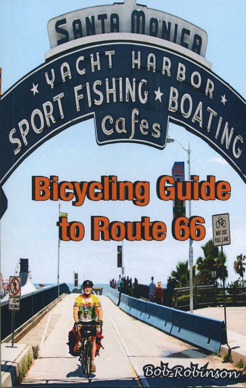 Book cover for "Bicycling Guide to Route 66" by Bob Robinson