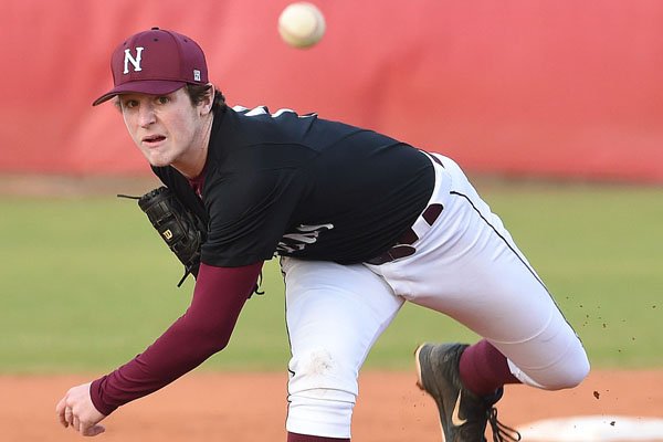 Navarre (Fla.) left-handed pitcher Matt Cronin is a part of Arkansas' 2016 signing class and could pitch for the Razorbacks in 2017. (photo courtesy Nick Tomecek/Northwest Florida Daily News)