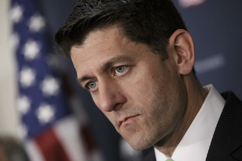 House Speaker Paul Ryan said Wednesday after a closed meeting of House Republicans that talks are continuing on getting a budget passed. 