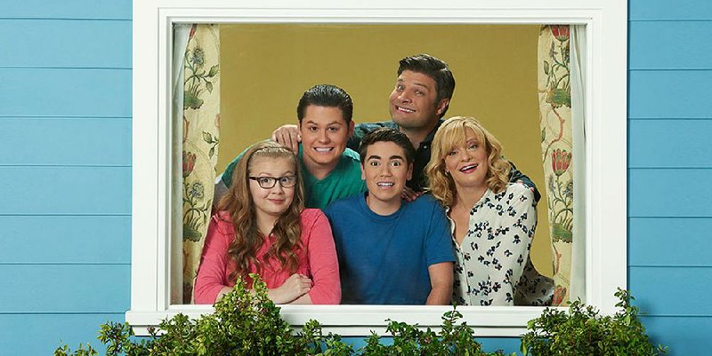 The Real O’Neals has come under fire for its TV-PG rating. The ABC family comedy stars (from left) Bebe Wood, Matthew Shively, Noah Gavin, Jay R. Ferguson and Martha Plimpton.
