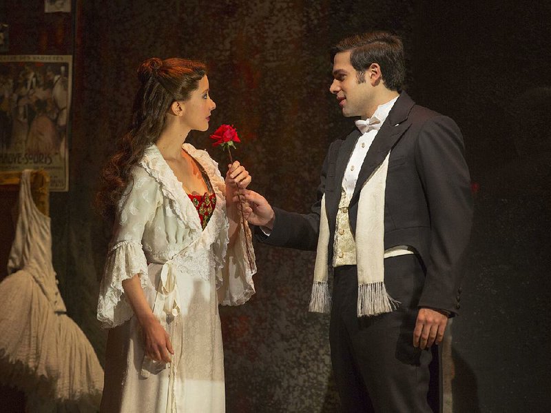 Katie Travis and Storm Lineberger are among the principals in the touring production of The Phantom of the Opera.
