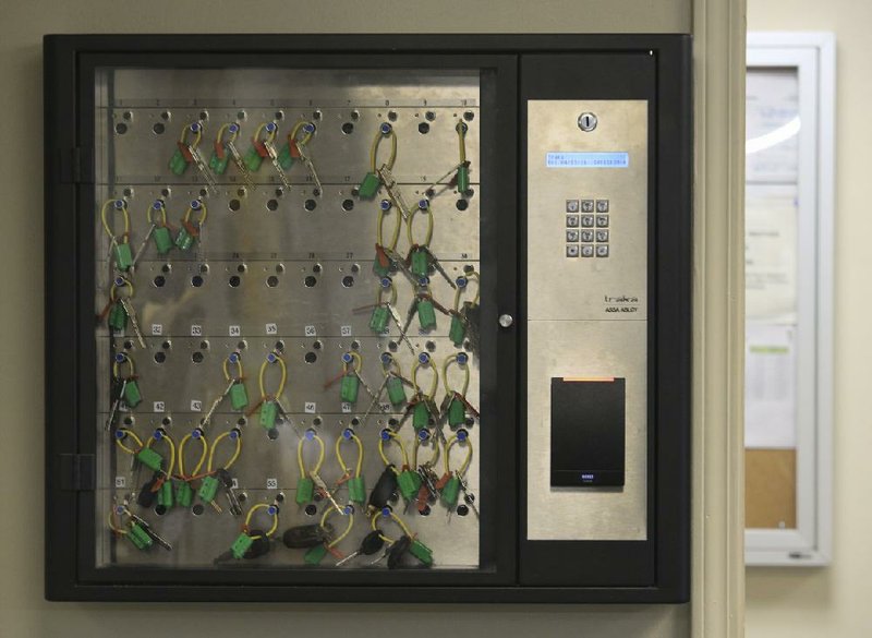 Bill and Hillary Clinton National Airport/Adams Field plans to buy four more cabinets like the one pictured, part of a high-security key management system.