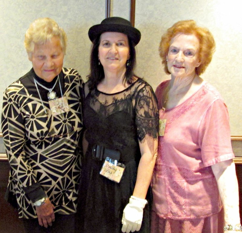 Photo submitted The Primavera Garden Club held their annual tea at First Baptist Church. The speaker was club member Riet DeGidts. Reit shared her personal story of coming to America from Holland as a young bride and the journey that brought her to Siloam Springs. Pictured left to right are DeGidts, and co-hostesses Dorothy Eich and Bunny Russell.