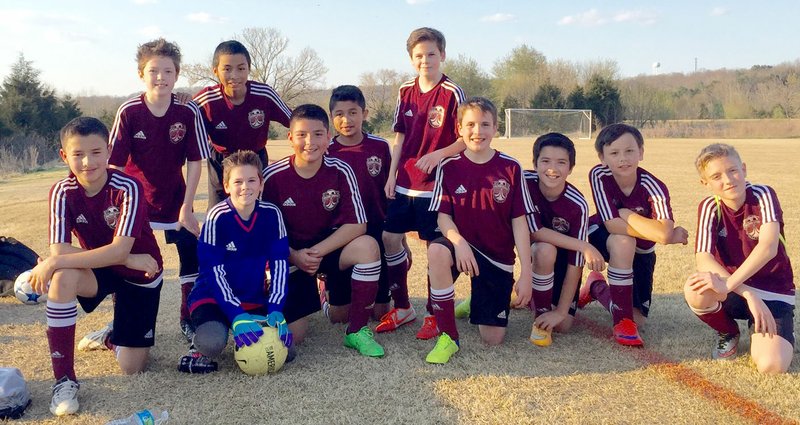 Photo submitted The Siloam Springs Futbol Club U-12 Gray boys team recently competed in the Sporting Arkansas Tournament and went 2-1. Pictured are Jason Flores, Caleb Poor, Edwin Batres, Erik Gomez, Landon Crenshaw, Emanuel Theo, Brian Duncan, Logan Sharp, Yanni Trinidad and Jacob Poor.