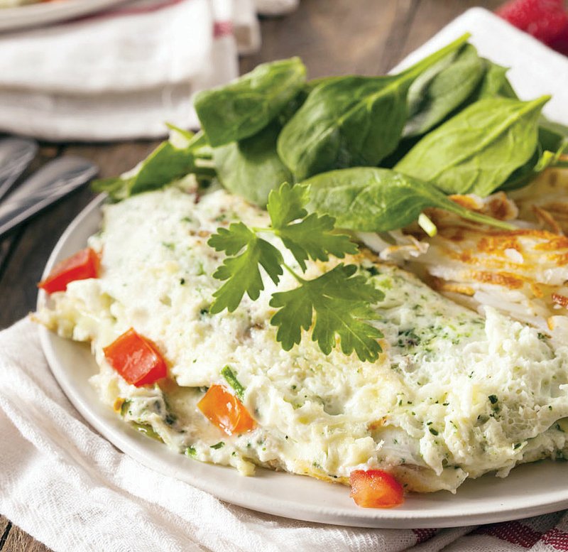 Making egg-white omelets helps cut down on fat while providing lots of healthy protein.