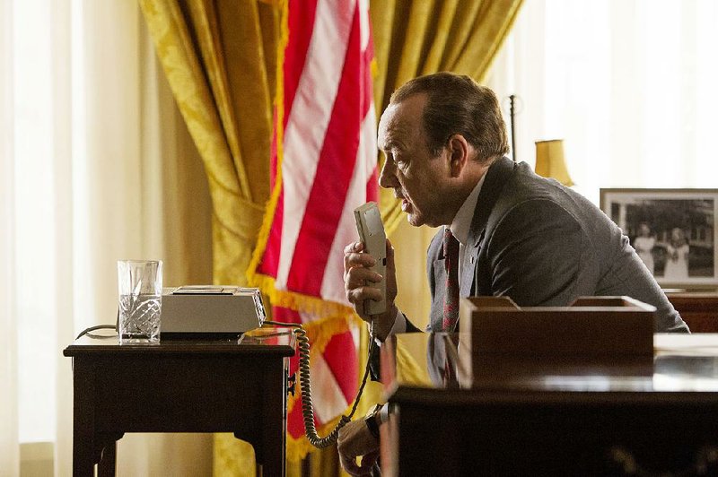 Kevin Spacey takes a break from playing fictional President Frank Underwood in House of Cards to play a fictionalized version of President Richard Nixon in Elvis & Nixon.